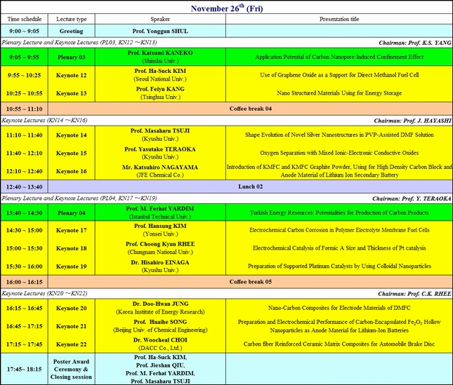 CSE2010 November 26th schedule